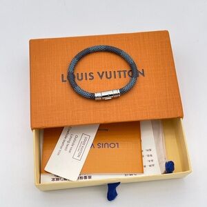 Louis Vuitton Damier Keep It Graphite Bracelet-